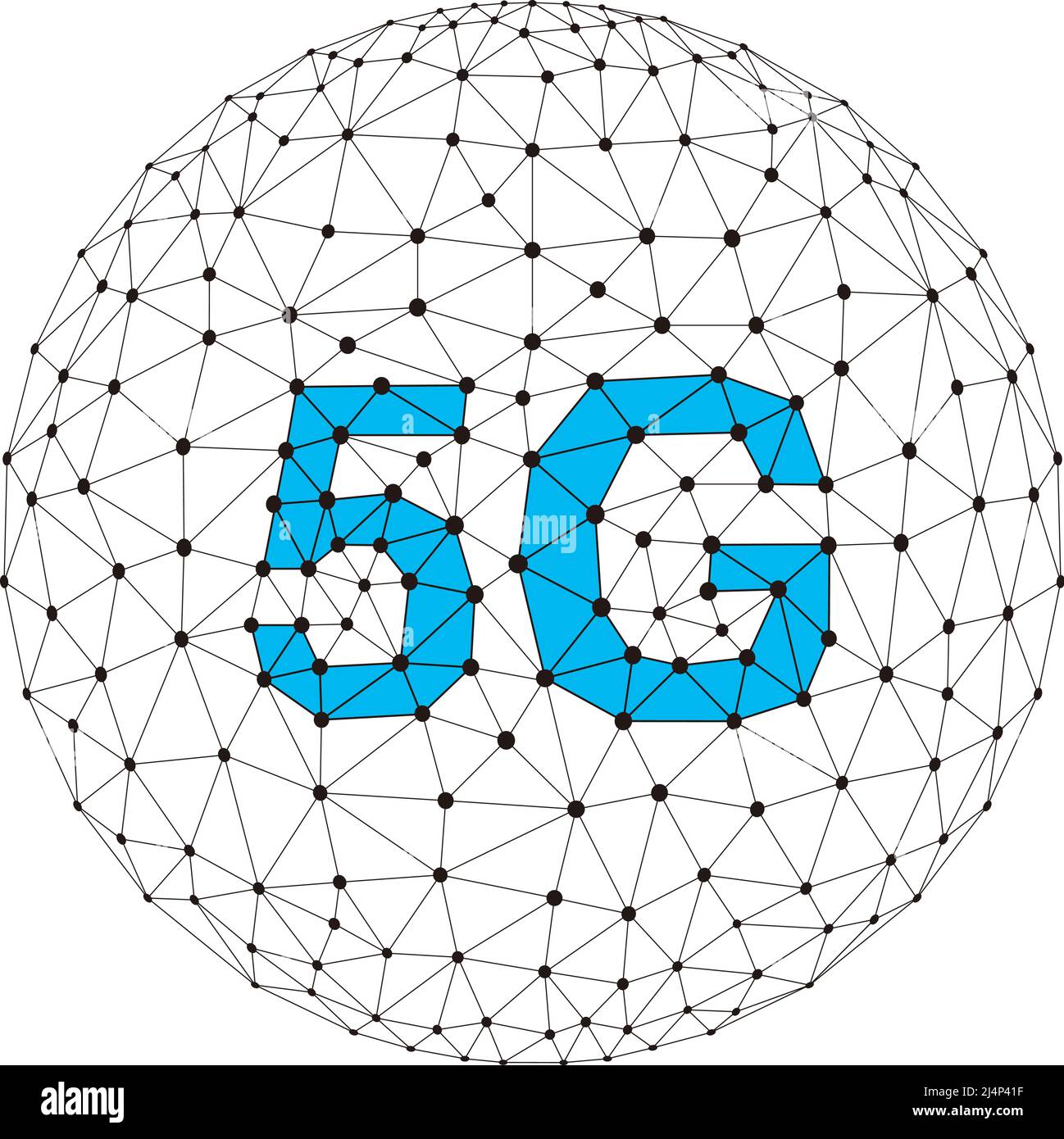 Systèmes sans fil de réseau mobile de 5G 5th générations. Technologies sans fil et réseaux mobiles, Illustration de Vecteur
