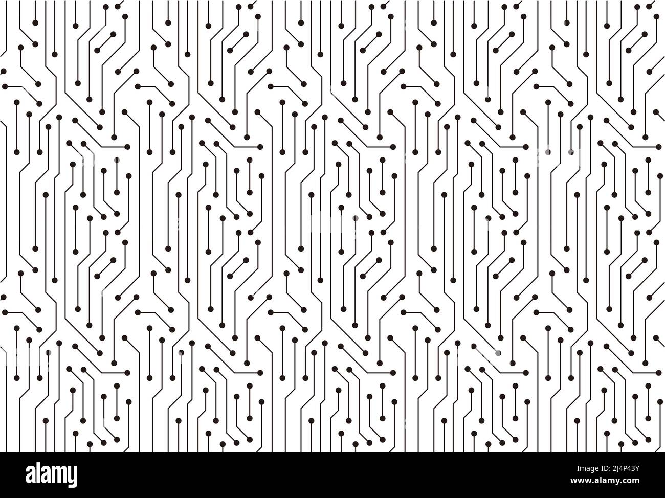 Texture de la carte de circuit imprimé arrière-plan, motif sans couture Illustration de Vecteur