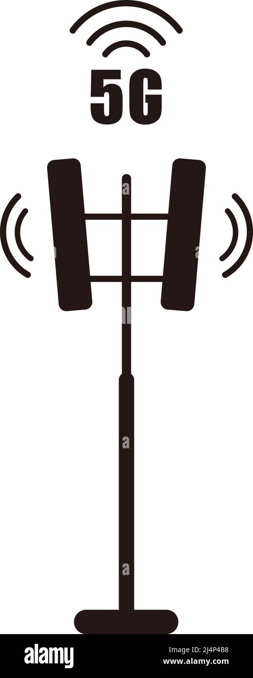 Icône de la tour de communication, illustration vectorielle Illustration de Vecteur