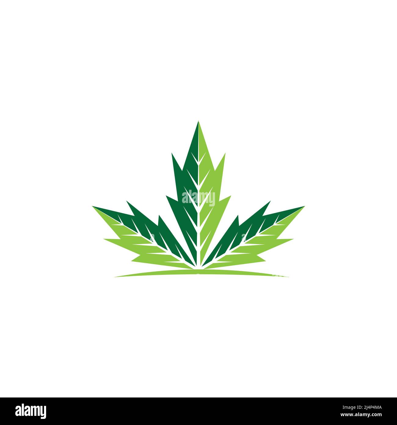 Modèle d'icône du logo du vecteur feuille de cannabis et huile de chanvre créatif pour le CBD Cannabis cannabis chanvre Industrie pharmaceutique médicale et bussines Illustration de Vecteur