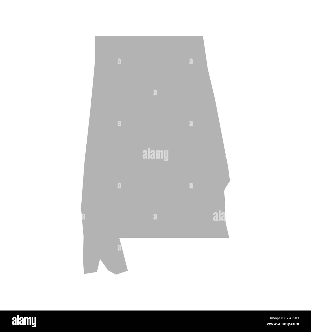 Icône de vecteur de carte Alabama sur fond blanc Illustration de Vecteur