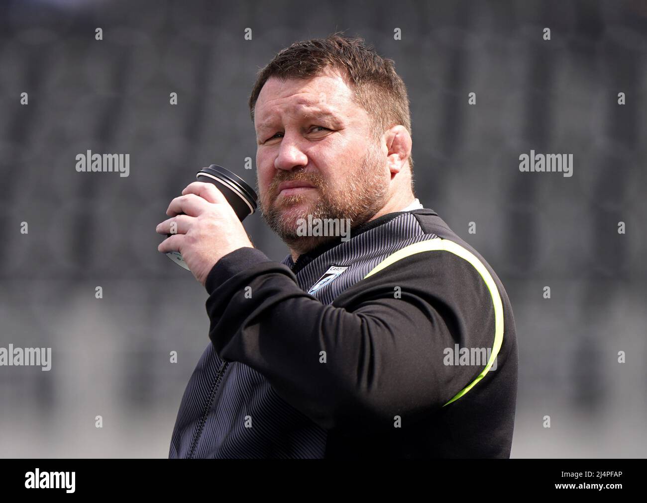 Dai Young, directeur du rugby à Cardiff, avant le match de la COUPE DU défi EPCR de 16 au stade StoneX, à Londres. Date de la photo: Dimanche 17 avril 2022. Banque D'Images