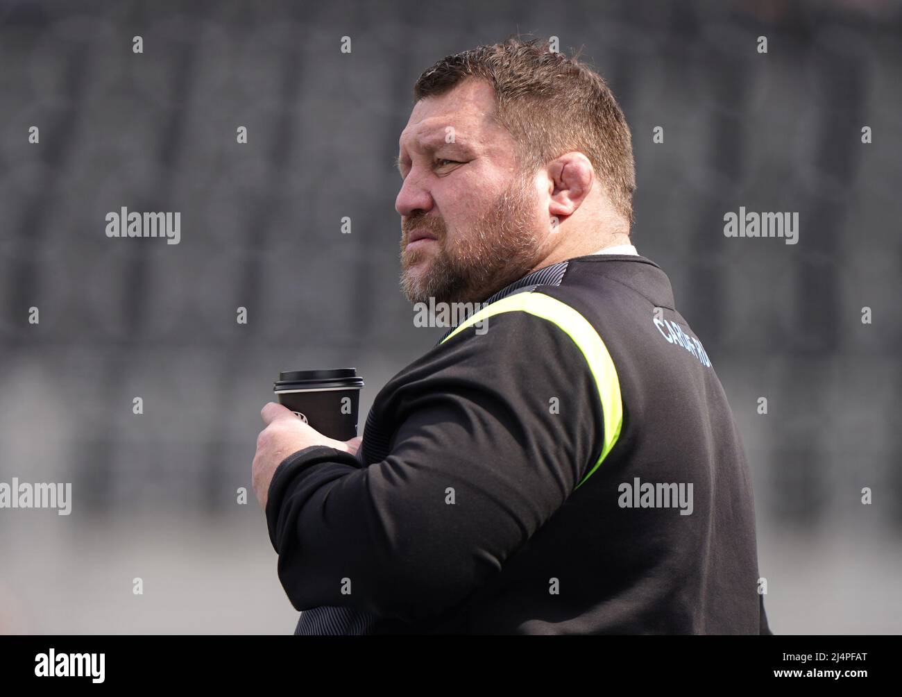 Dai Young, directeur du rugby à Cardiff, avant le match de la COUPE DU défi EPCR de 16 au stade StoneX, à Londres. Date de la photo: Dimanche 17 avril 2022. Banque D'Images