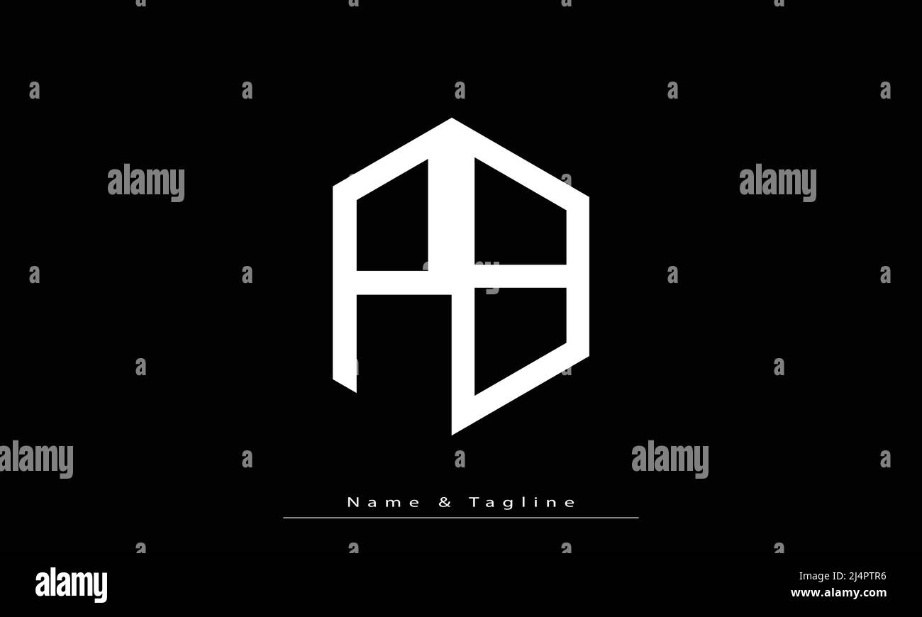 Lettres de l'alphabet initiales Monogram logo PB , BP Illustration de Vecteur