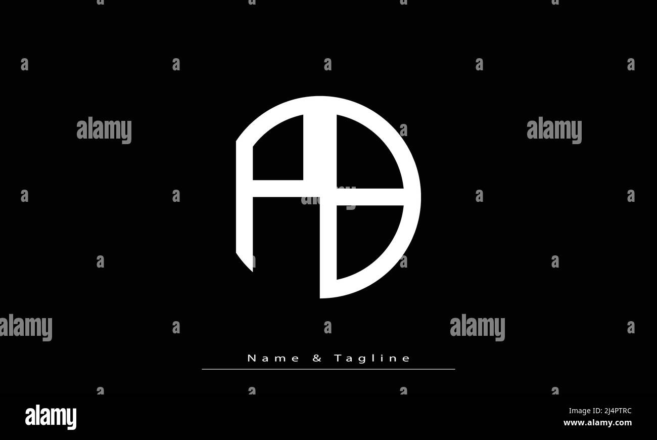 Lettres de l'alphabet initiales Monogram logo PB , BP Illustration de Vecteur