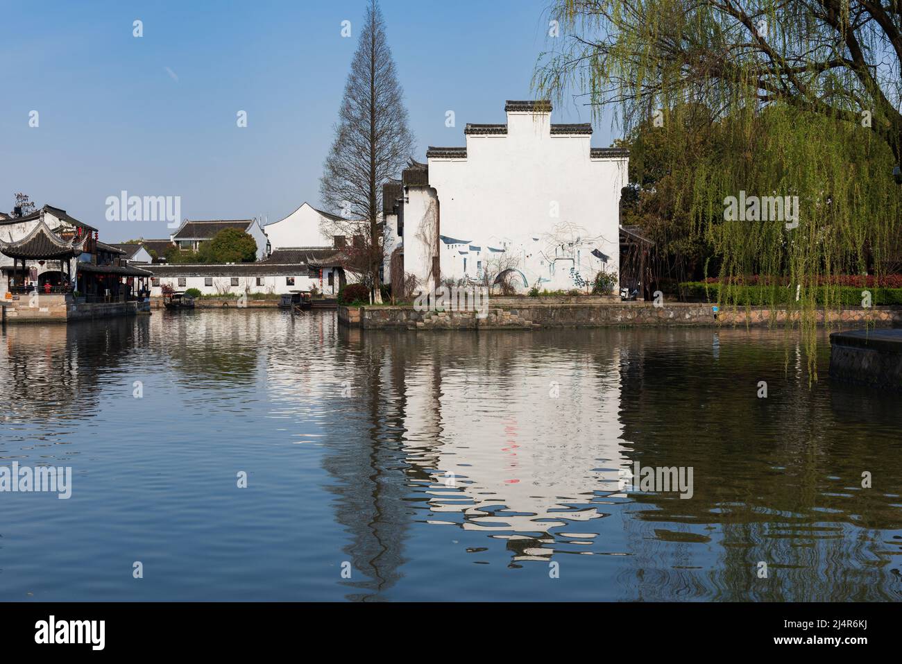 Mar,31,2019-l'architecture chinoise de style hui à Xitang, situé dans la province de Zhejiang, en Chine. Banque D'Images