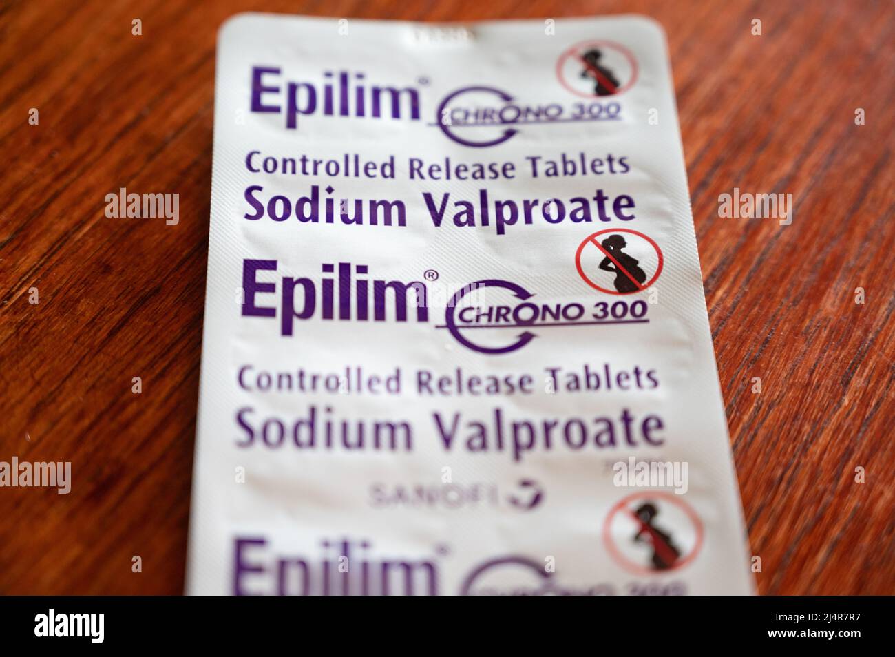 Le valproate de sodium a causé des difficultés physiques et d'apprentissage chez 20 000 bébés en Grande-Bretagne. Il est toujours prescrit aux femmes enceintes épileptiques. Banque D'Images