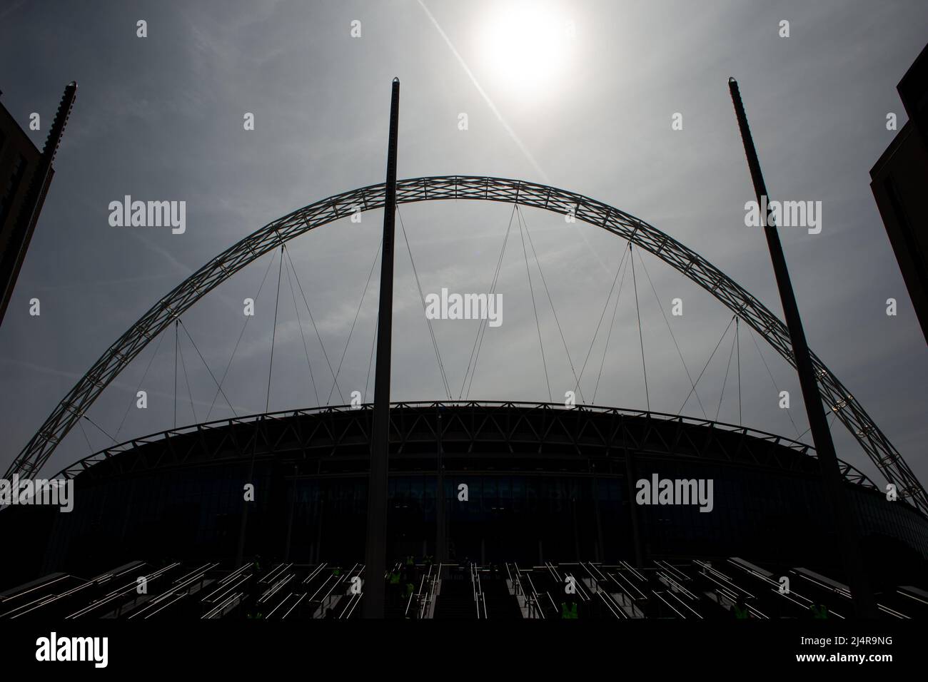 LONDRES, ROYAUME-UNI. AVRIL 17th Stade Wembley photographié pendant le match de la FA Cup entre Chelsea et Crystal Palace au stade Wembley, Londres, le dimanche 17th avril 2022. (Credit: Federico Maranesi | MI News) Credit: MI News & Sport /Alay Live News Banque D'Images