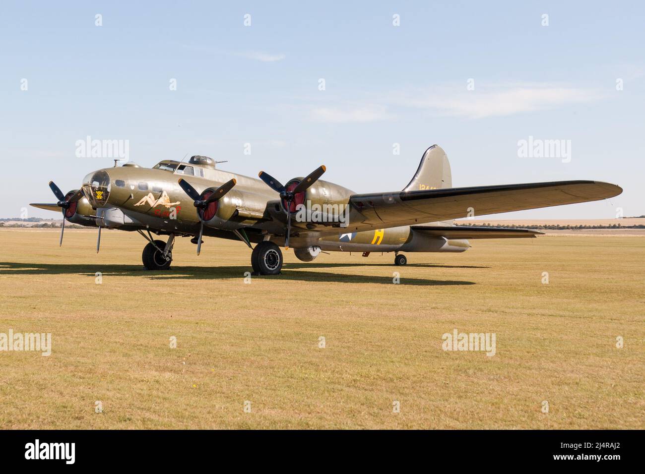 Boeing B-17G Forteresse volante «124485 - «Memphis Belle» /» Sally B» (G-BEDF) à Duxford Banque D'Images