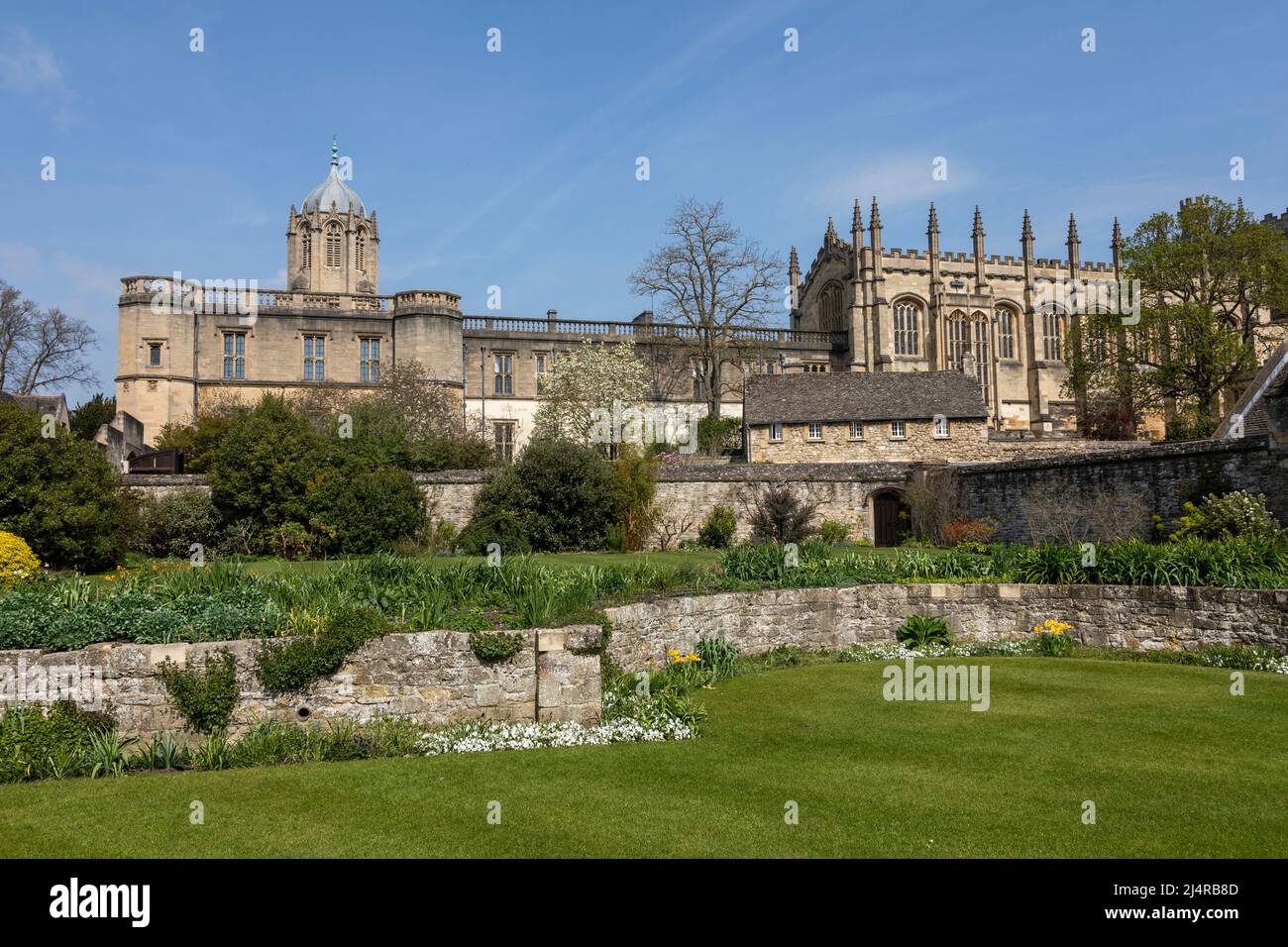 Les jardins de Christchurch College, Oxford Banque D'Images