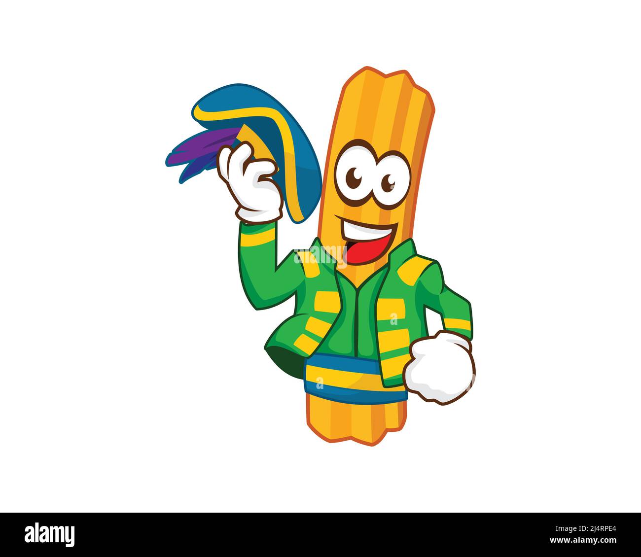 Figurine Churros humblement et conviviale Illustration Vector Illustration de Vecteur