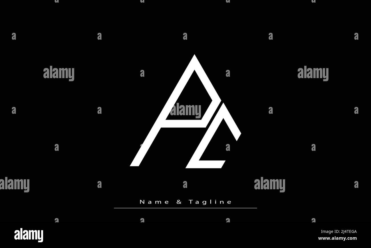 Lettres de l'alphabet initiales Monogram logo PC , CP Illustration de Vecteur