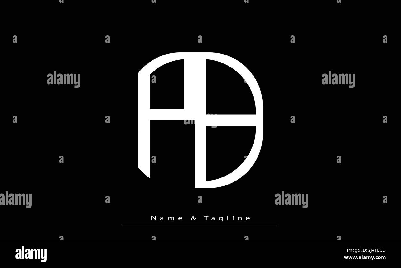 Lettres de l'alphabet initiales Monogram logo PB , BP Illustration de Vecteur