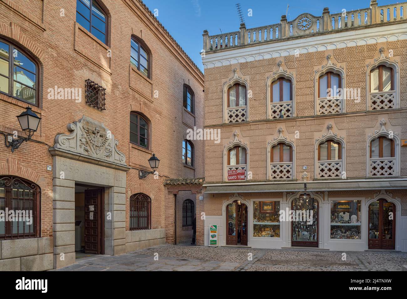 Passage de l'hôtel de ville de Tolède, Castilla la Mancha, Espagne, Europe Banque D'Images
