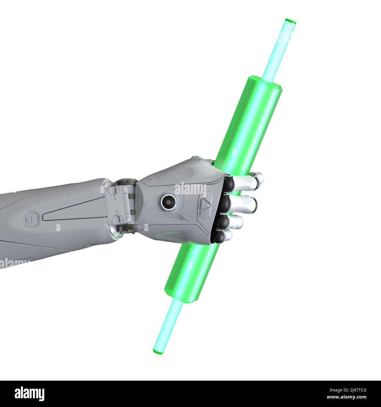 Le concept de robot de trading avec 3D rendu ai robot avec graphique de bâton de bougie Banque D'Images