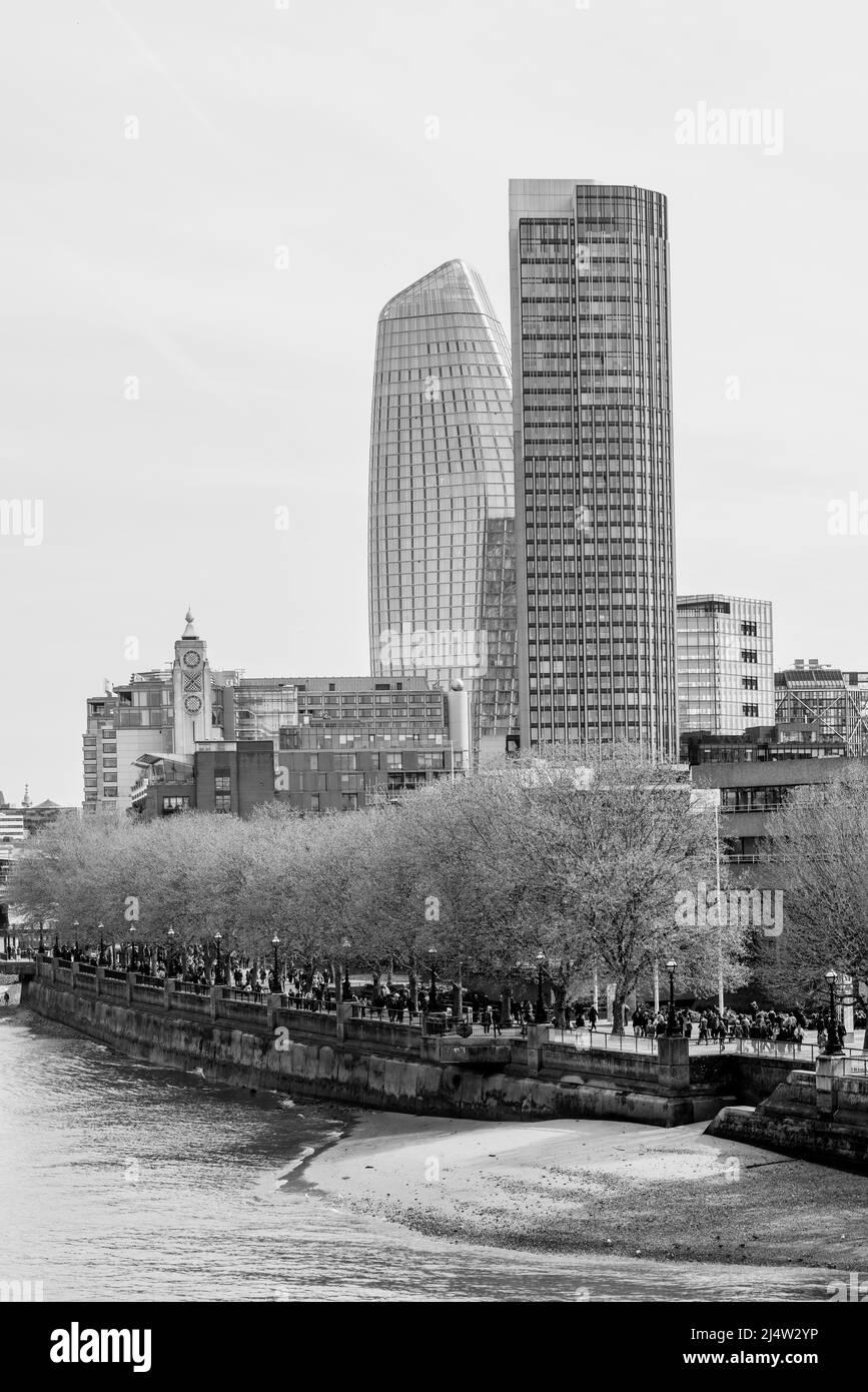 Londres autour de Southbank et West End Banque D'Images