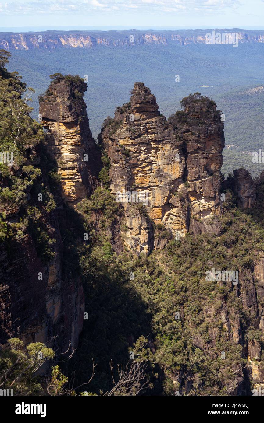 Echo point Lookout, Blue Mountains, Australie Banque D'Images