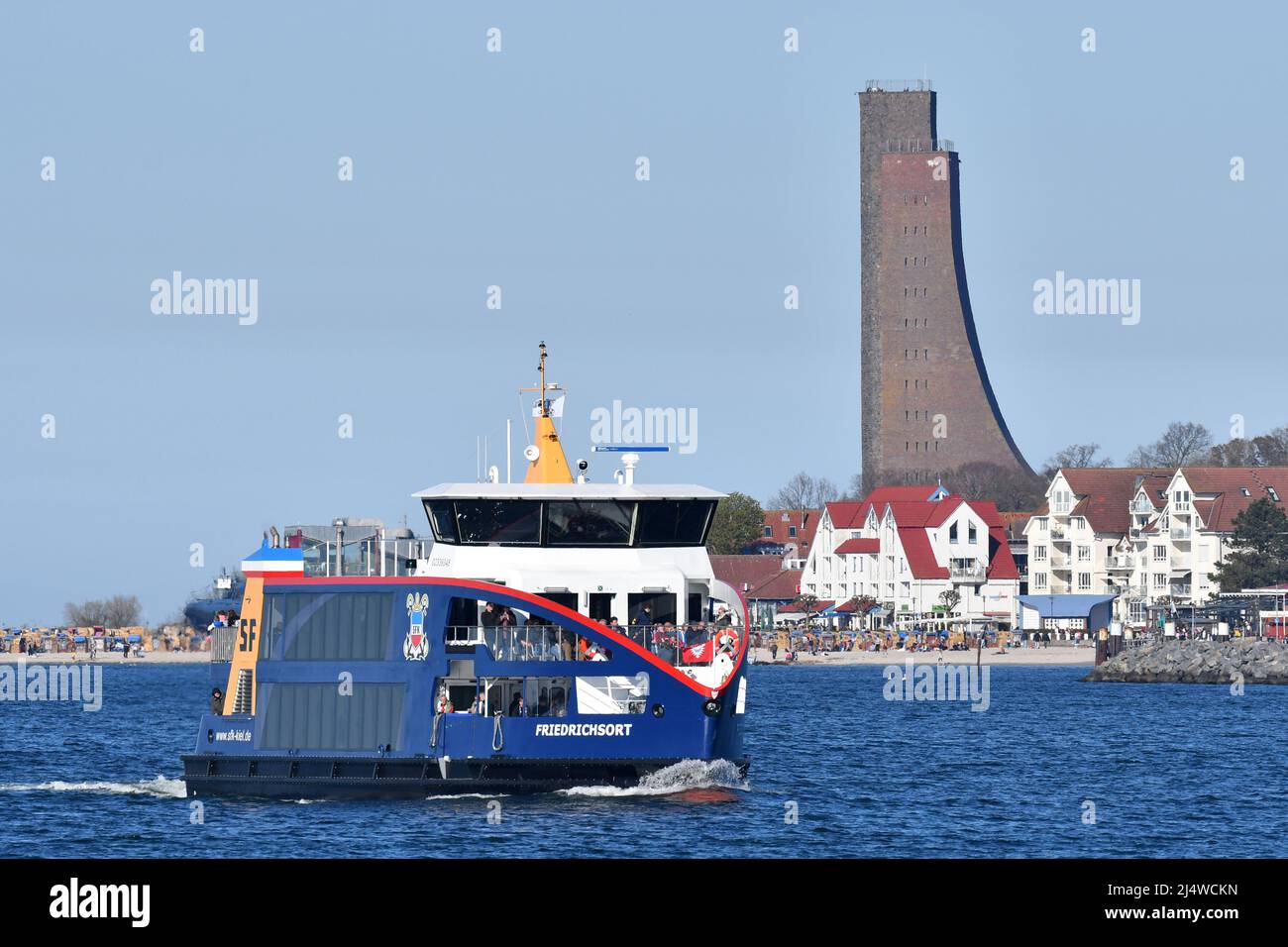 Un nouveau ferry pour Kiel: Hybride-Ferry FRIEDRICHSORT operarint au large de Laboe Banque D'Images