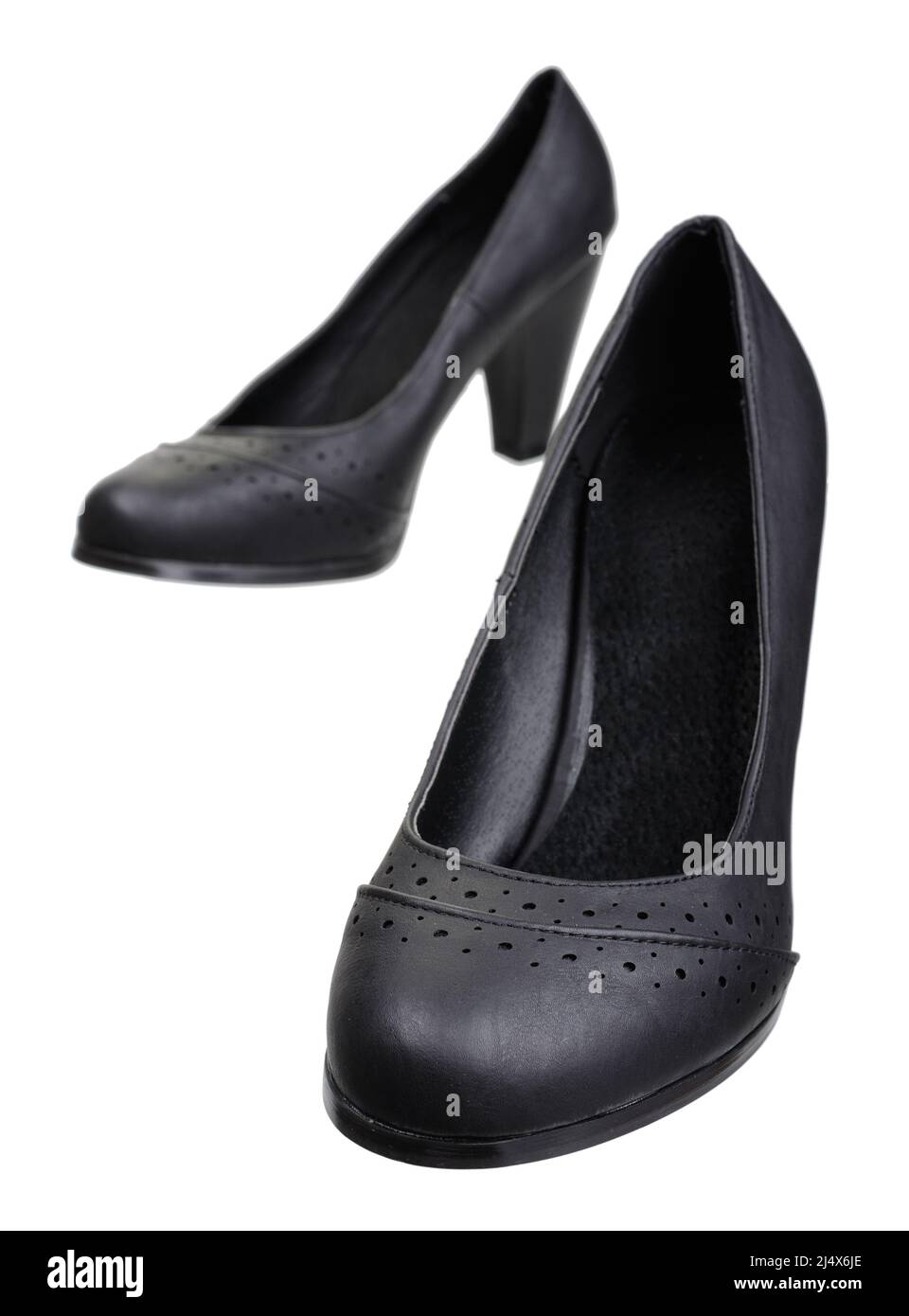 Paire de chaussures d'été légères pour femme, isolées sur fond blanc Banque D'Images