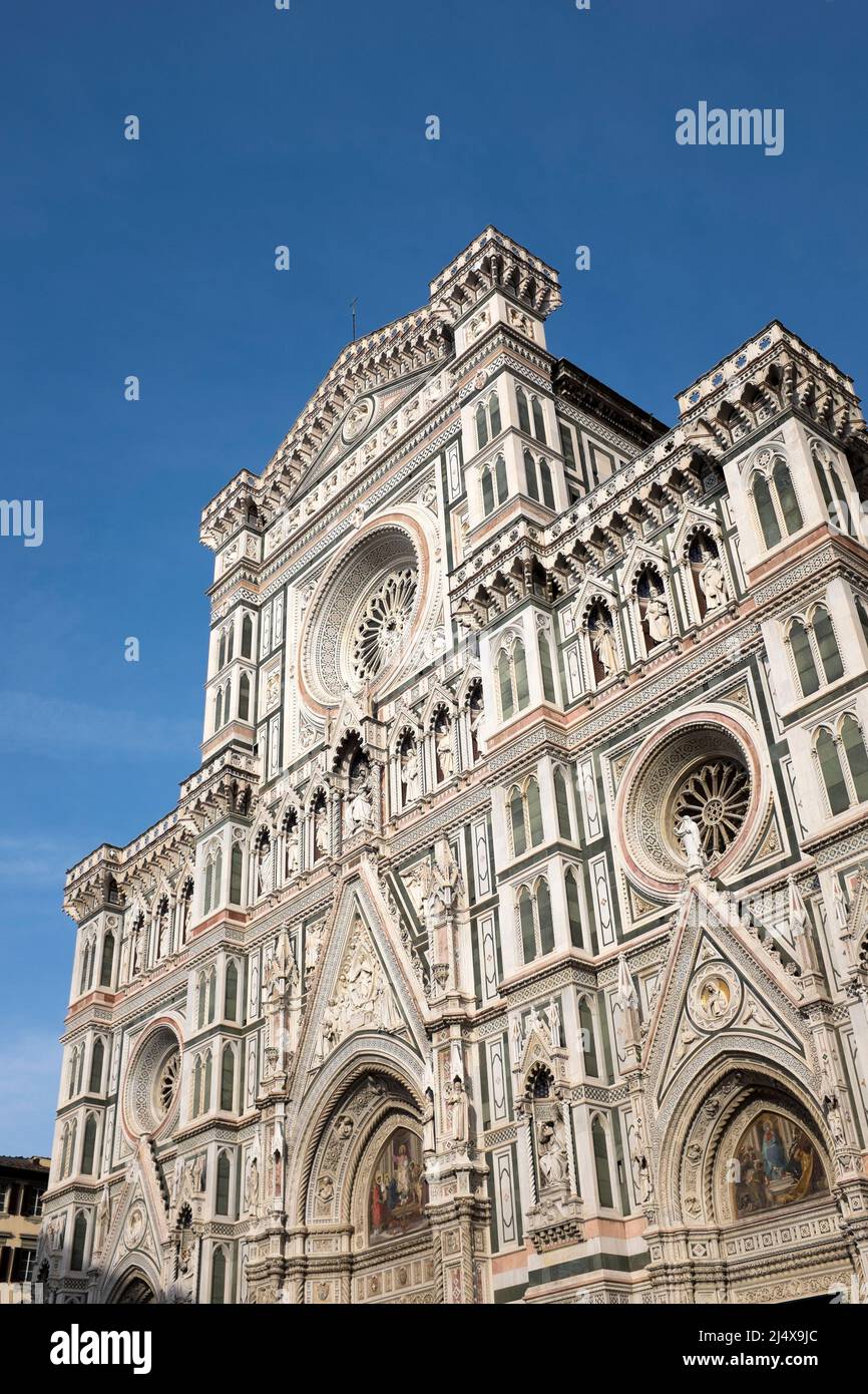 Façade de la cathédrale Florence Italie Banque D'Images