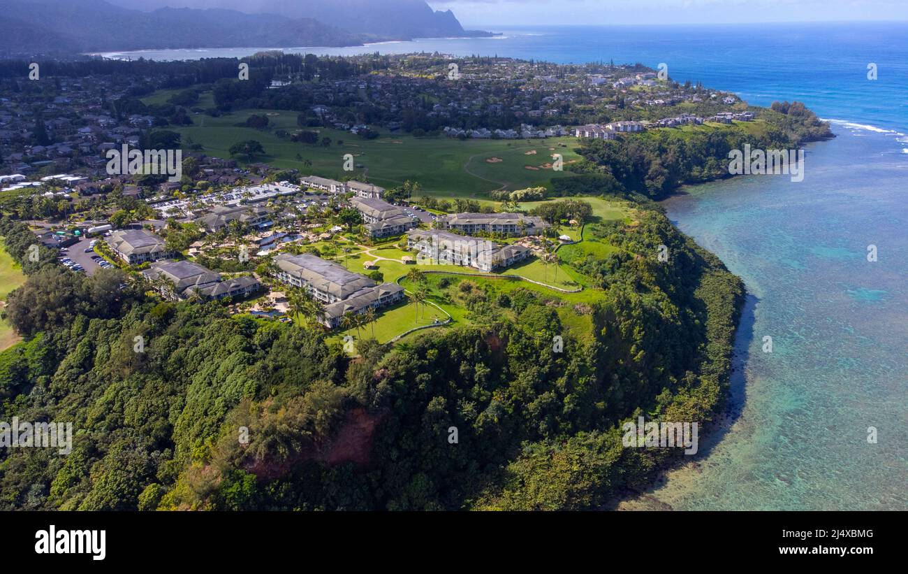 Le Westin Princeville Ocean Resort Villas, Princeville, Hawaï, États-Unis Banque D'Images