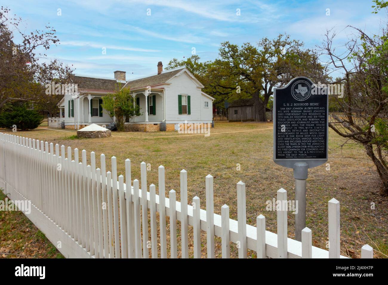 États-Unis Texas Johnson City Lyndon Baines Johnson LBJ boyHood home musée ranch Hill Country Banque D'Images