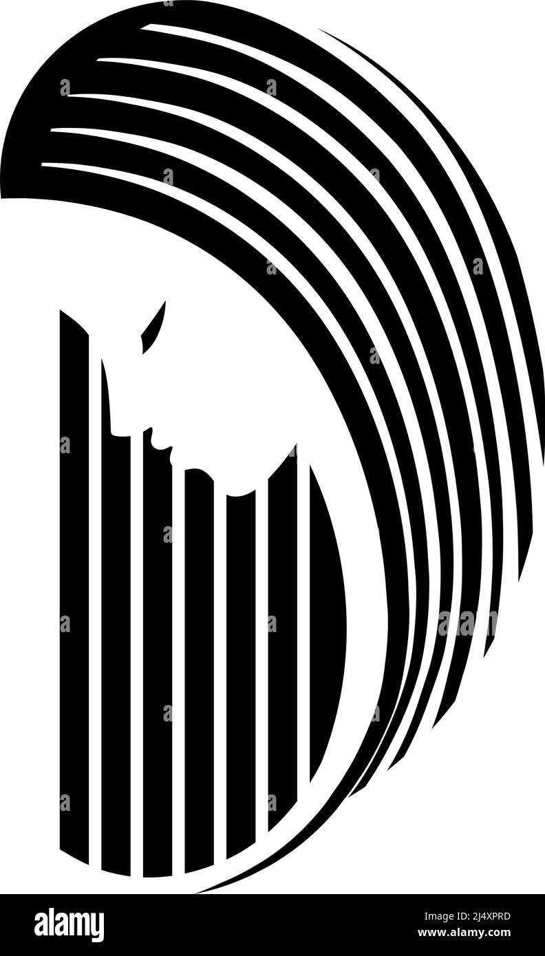 Logo de la coiffeuse avec tête de femme sur blanc Illustration de Vecteur