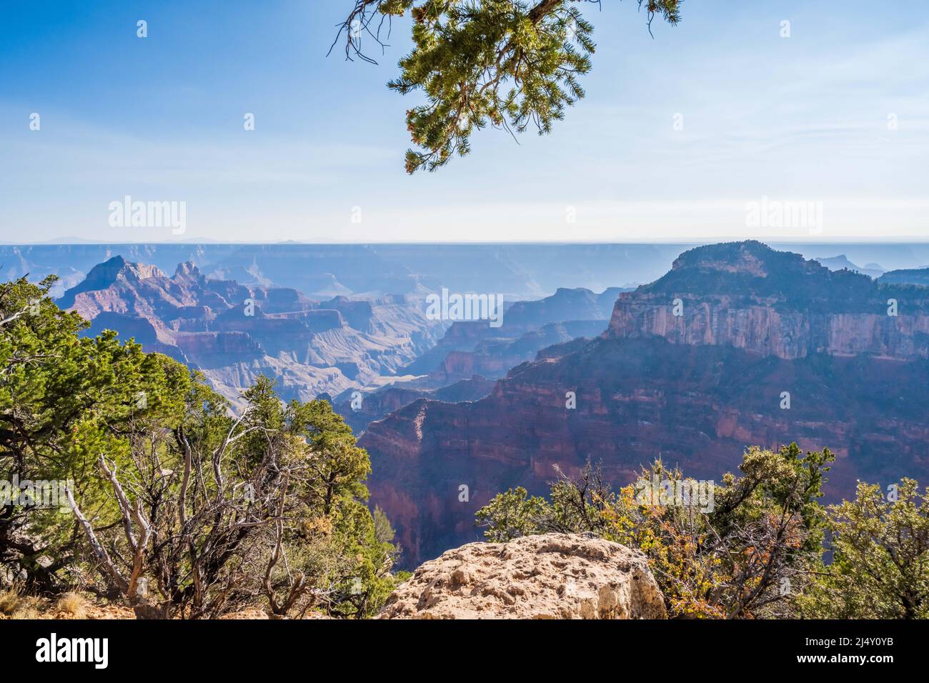 Vue sur le parc national du Grand Canyon, Ari Banque D'Images