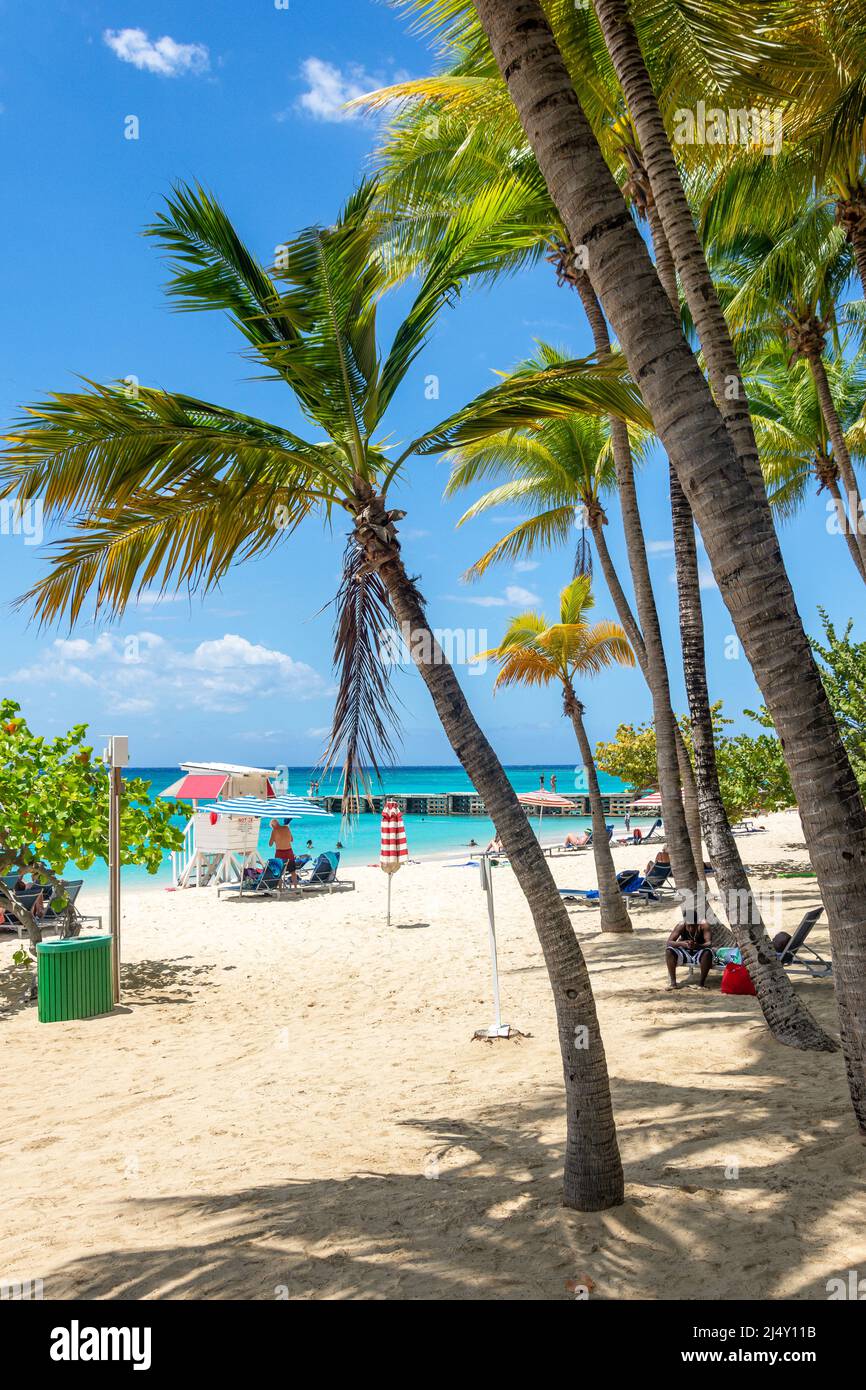 Doctor's Cave Beach, Montego Bay, paroisse St James, Jamaïque, grandes Antilles, Caraïbes Banque D'Images