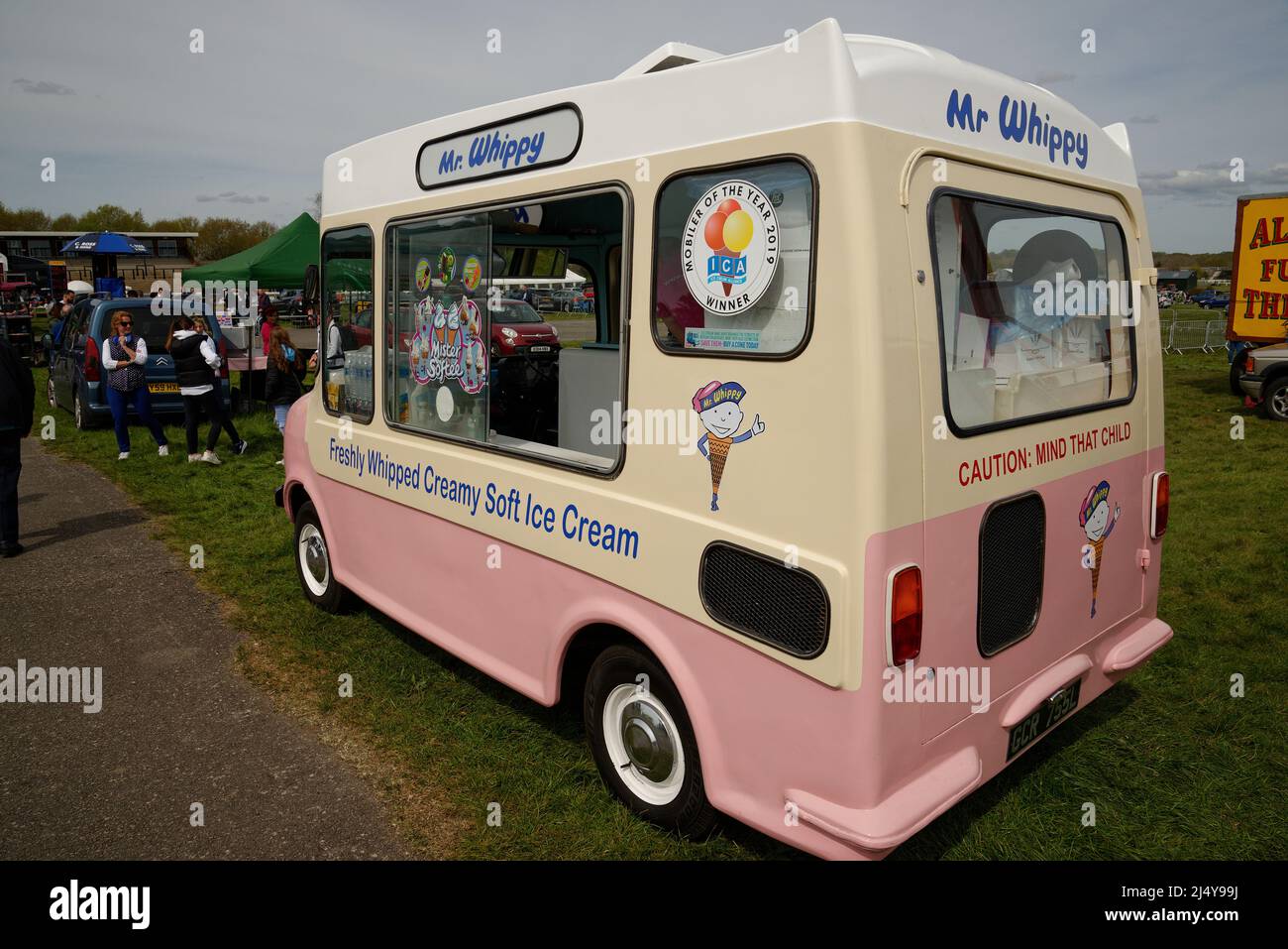 Fourgonnette de glace. Monsieur Whippy. Banque D'Images