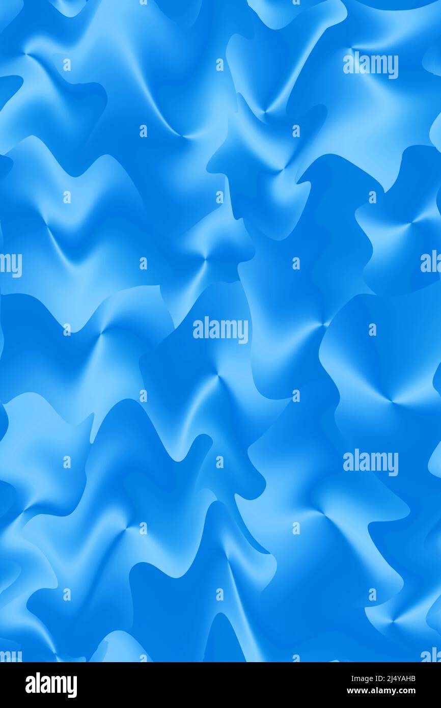 Illustration du dégradé bleu utramarine 3D motif ondulé pour toile de fond abstraite Banque D'Images