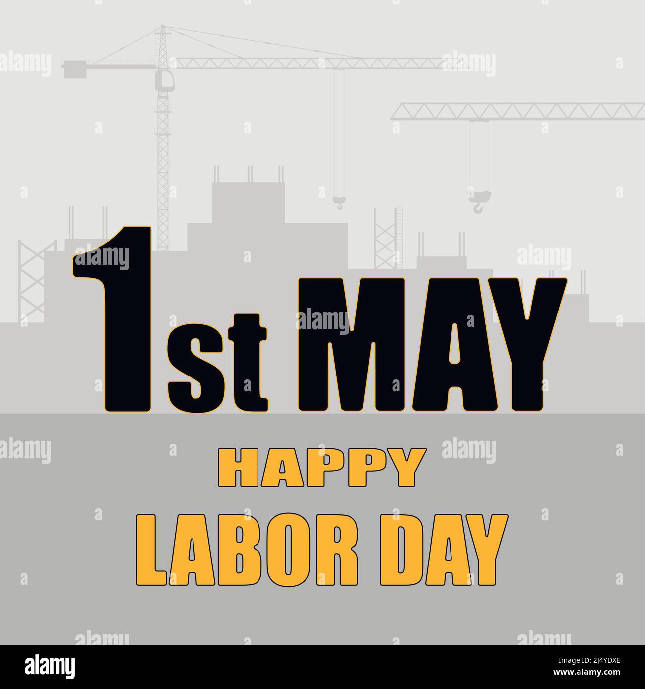 Carte de vœux Happy Labor Day. Illustration vectorielle plate. Illustration de Vecteur