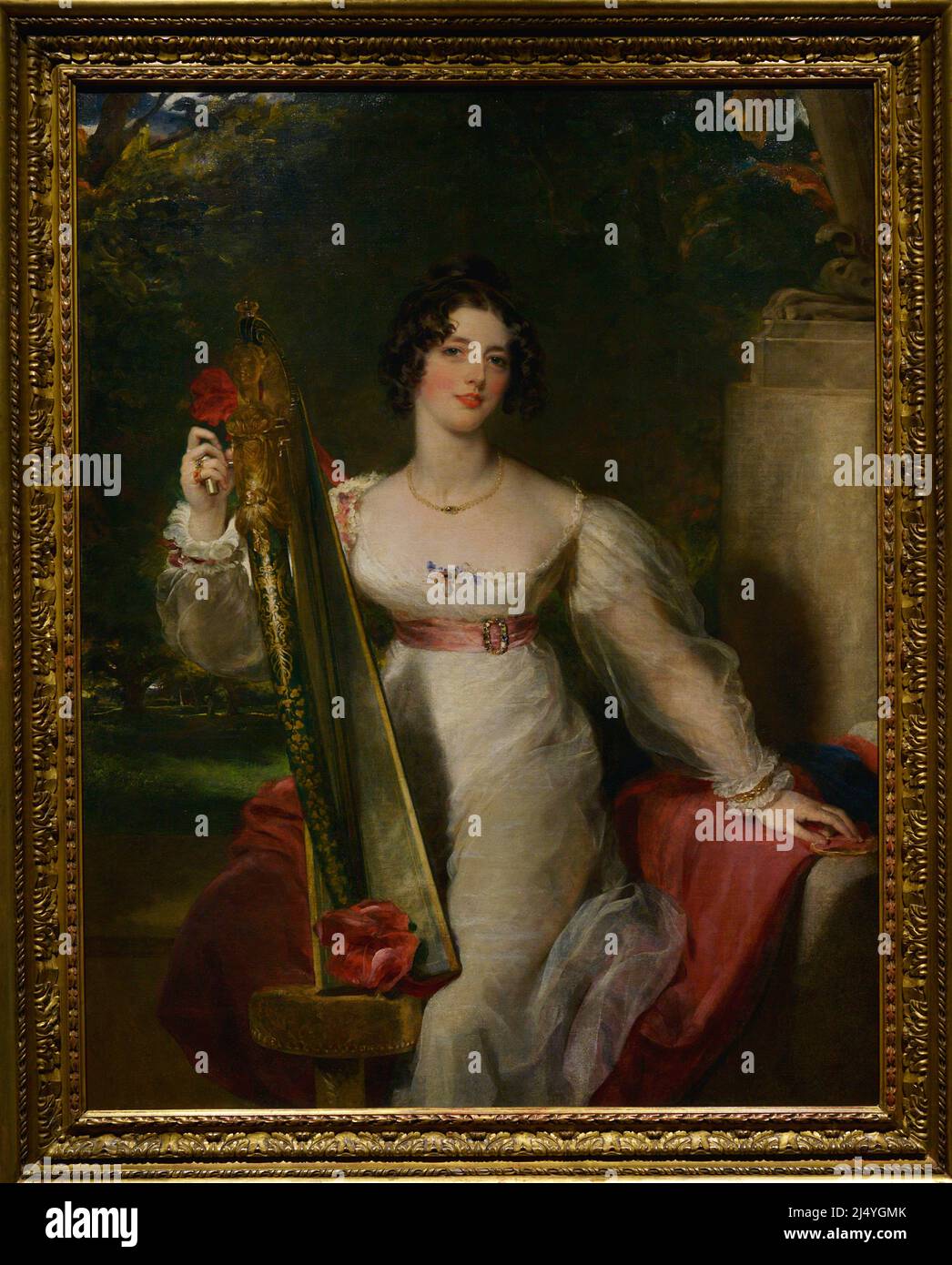 Sir Thomas Lawrence (1769-1830). Peintre anglais. Portrait de Lady Elizabeth Conyngham (1799-1839), 1824. Musée Calouste Gulbenkian. Lisbonne. Portugal. Banque D'Images