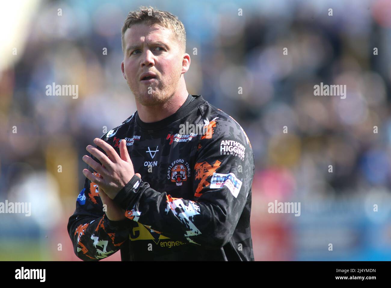 Castleford, Royaume-Uni. 18th avril 2022. The mend-A-boyau Jungle, Castleford, West Yorkshire, 18th avril 2022. Betfred Super League Castleford Tigers vs Leeds Rhinos Adam Milner of Castleford Tigers crédit: Touchlinepics/Alay Live News Banque D'Images