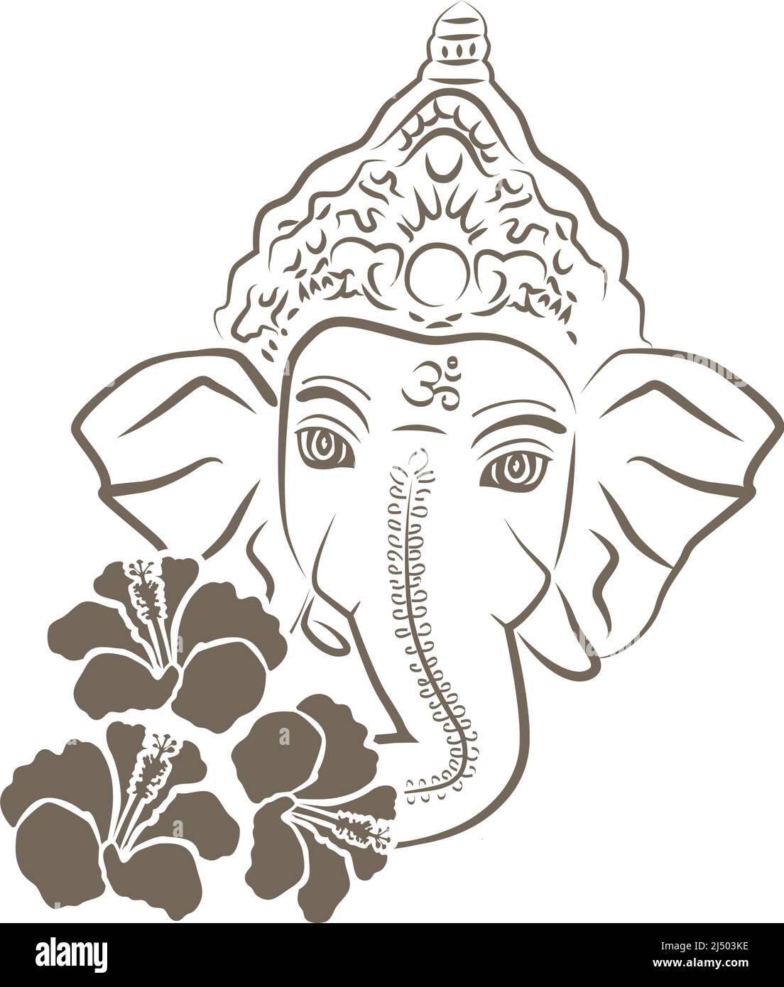 Seigneur Ganesha, vecteur Illustration de Vecteur