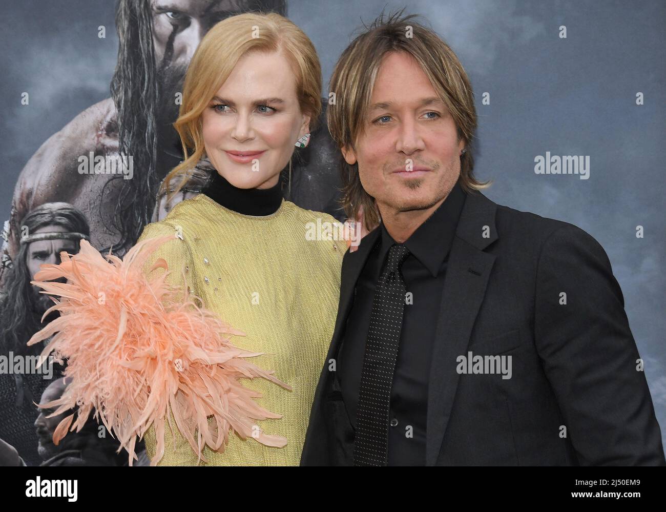 Los Angeles, États-Unis. 18th avril 2022. (G-D) Nicole Kidman et Keith Urban arrivent à LA première de NORTHMAN Los Angeles qui s'est tenue au TCL Chinese Theatre à Hollywood, CA, le lundi 18 avril 2022. (Photo par Sthanlee B. Mirador/Sipa USA) crédit: SIPA USA/Alay Live News Banque D'Images