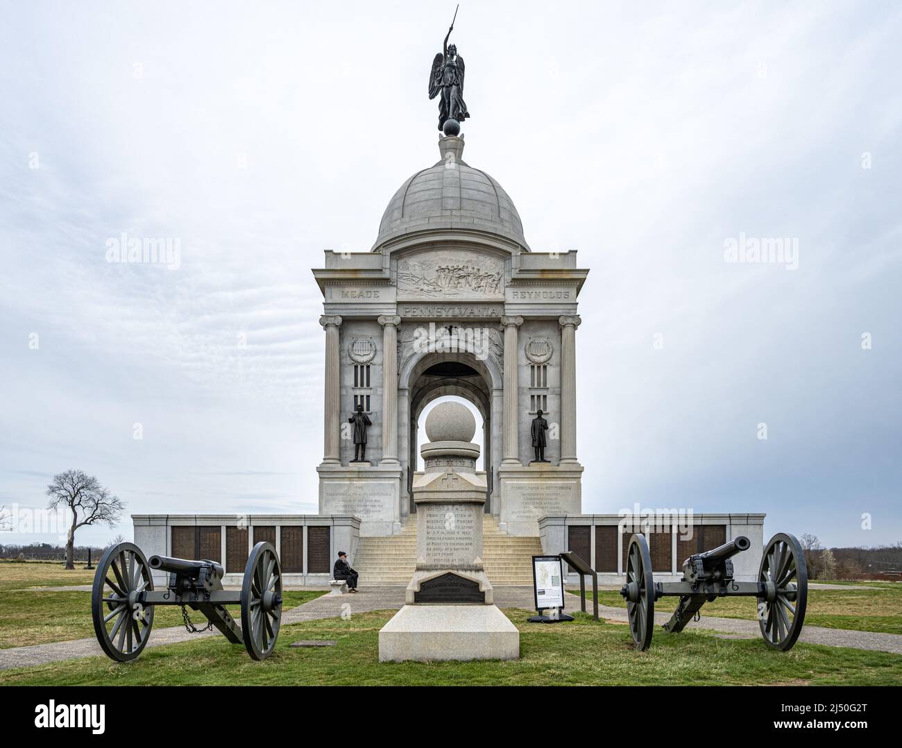 Pennsylvania Memorial au parc militaire national de Gettysburg à Gettysburg, Pennsylvanie. (ÉTATS-UNIS) Banque D'Images