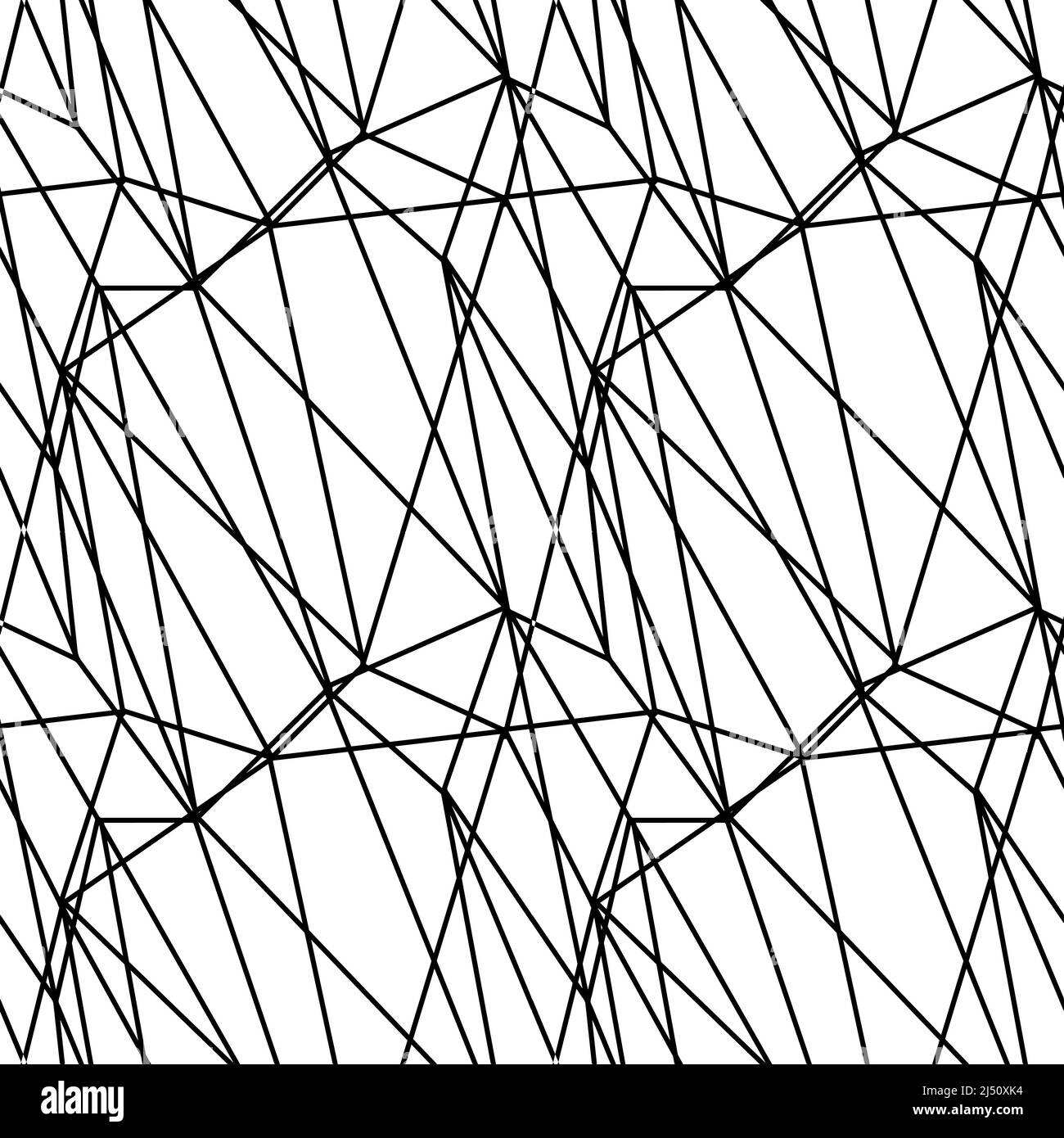 mosaïque triangulaire de lignes fines sans couture motif, arrière-plan pour le papier d'emballage textile. Illustration de Vecteur