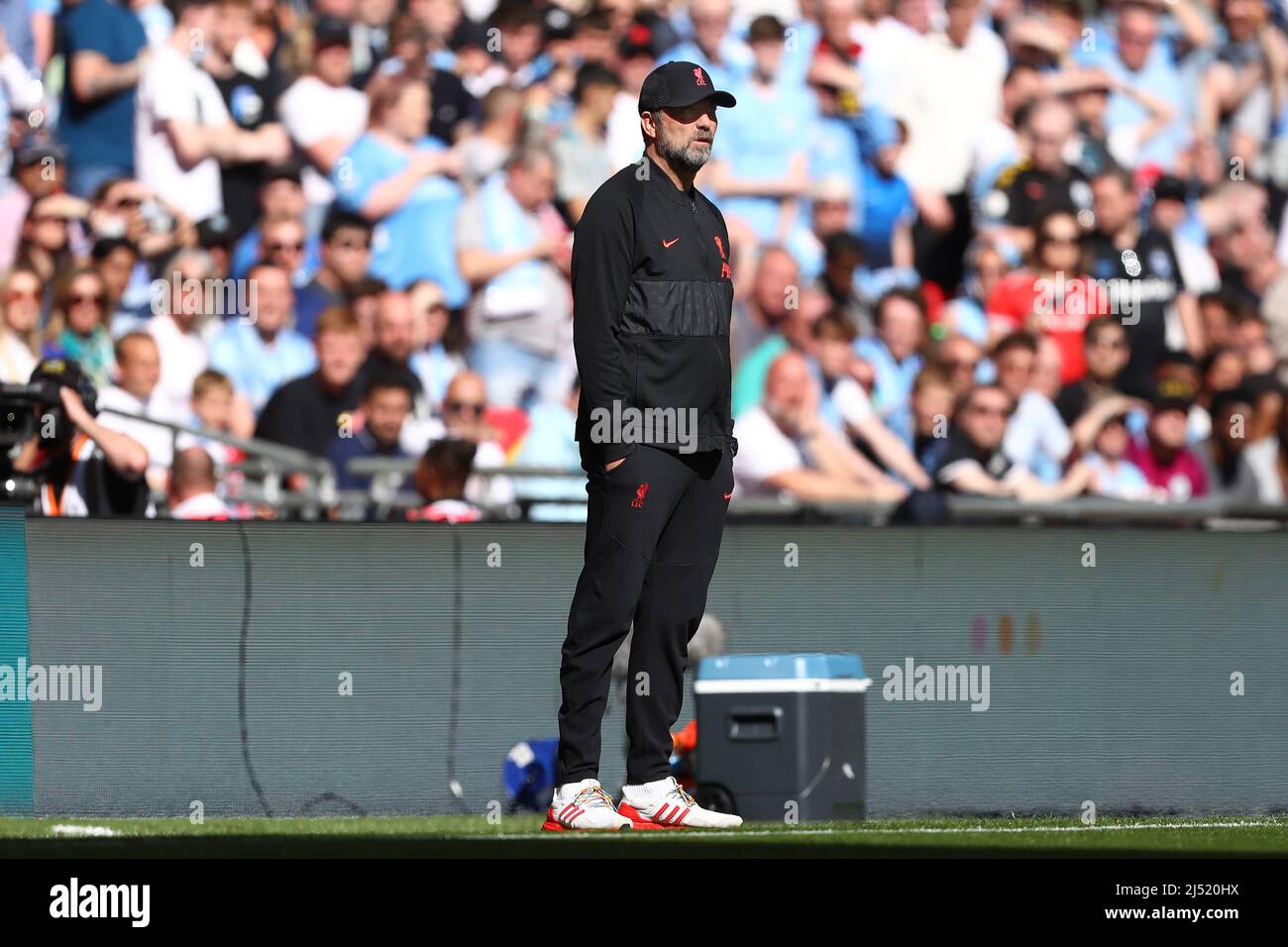 Manager de Liverpool, Jurgen Klopp - Manchester City v Liverpool, The Emirates FA Cup semi final, Wembley Stadium, Londres - 16th avril 2022 usage éditorial exclusif Banque D'Images