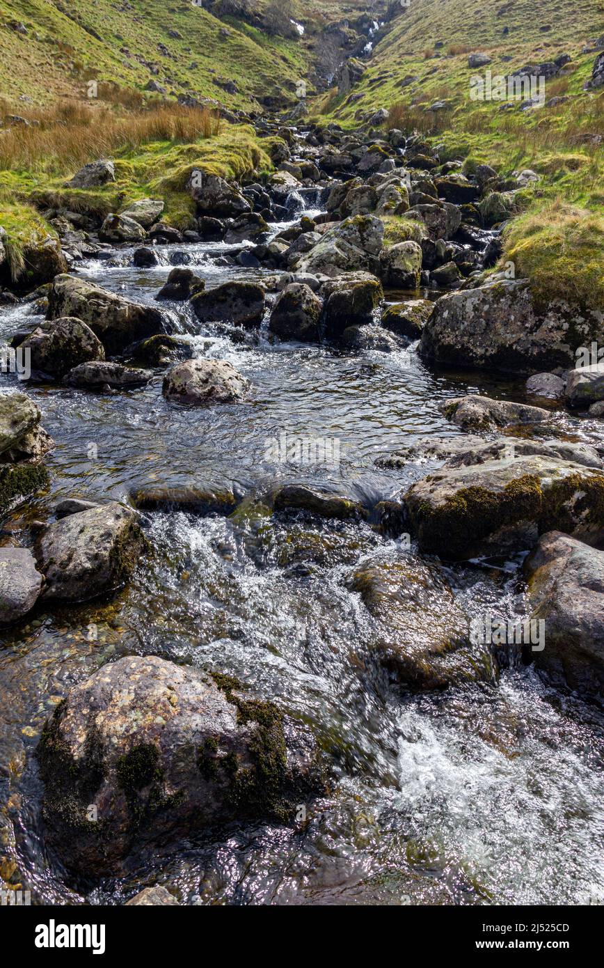 Birkhouse Moor Stream Lake District Cumbria Banque D'Images