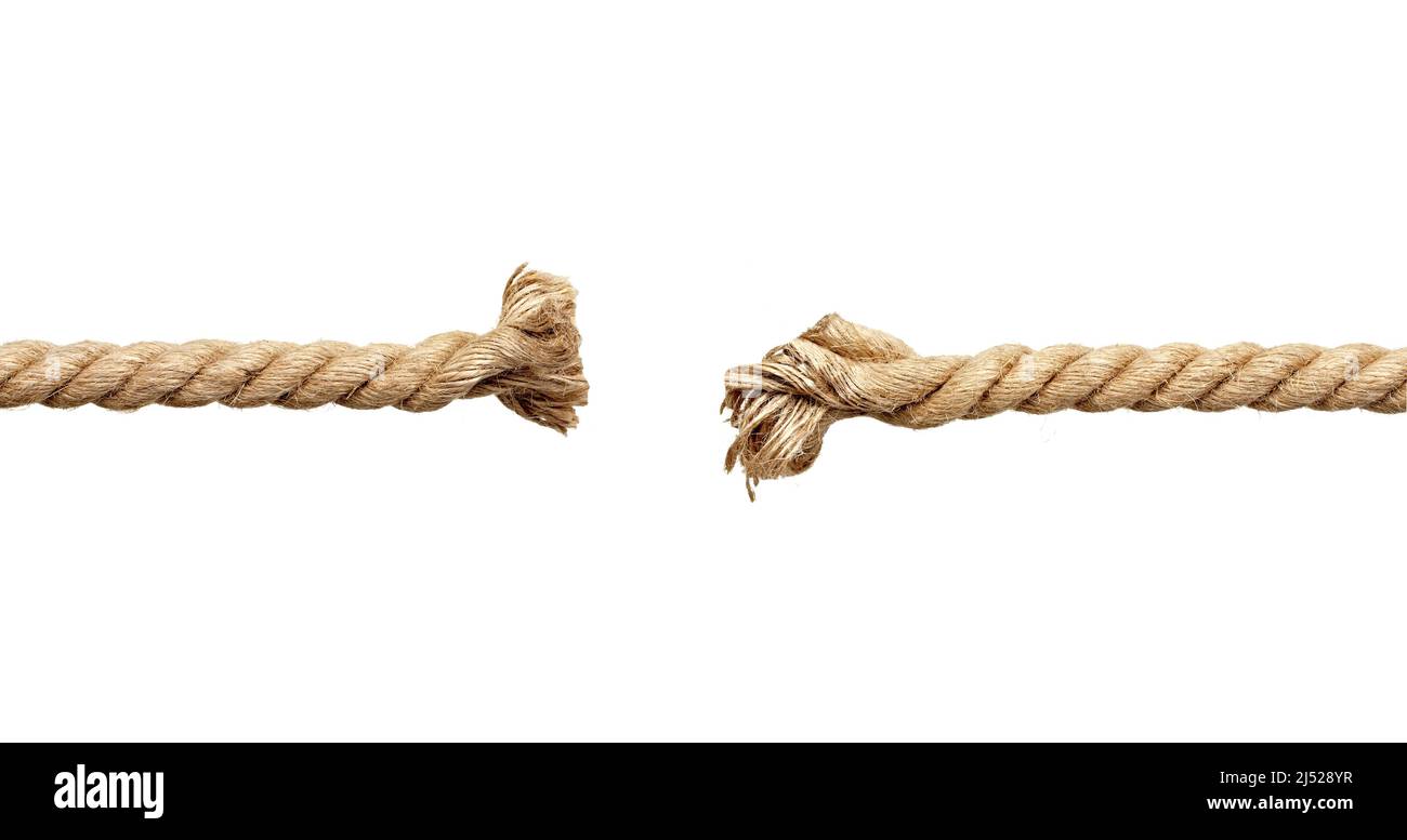 corde corde de corde pression rupture de la contrainte Banque D'Images