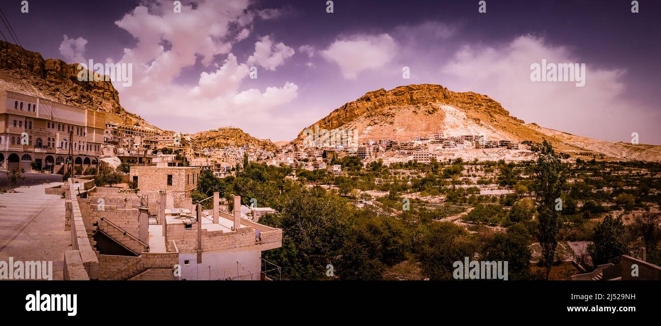 Maaloula juste à l'extérieur de Damas, en Syrie Banque D'Images