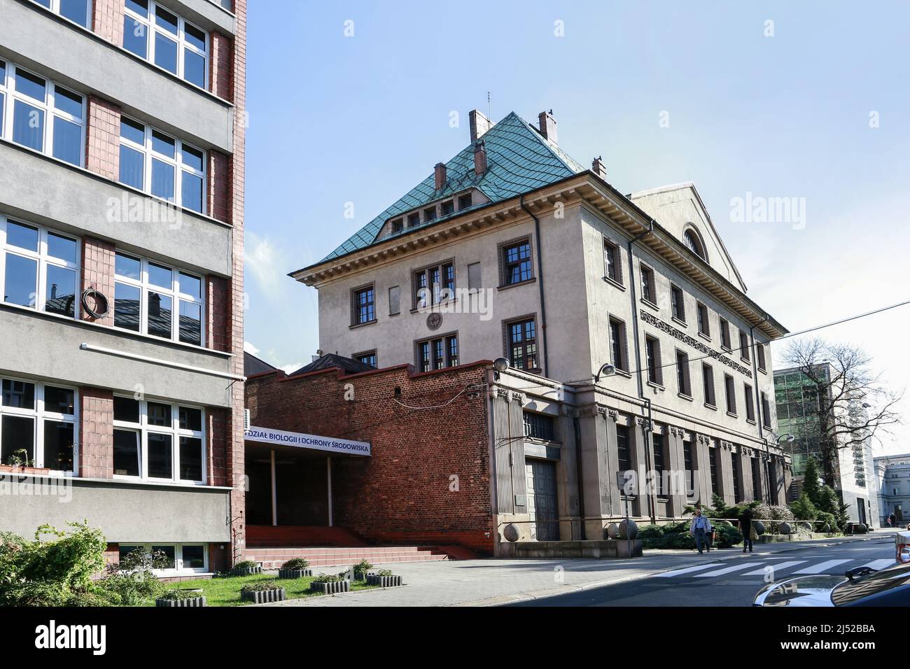 Bâtiments de l'Université de Silésie à Katowice. Banque D'Images