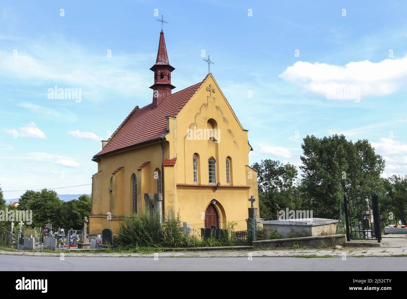 Une chapelle à Lanckorona, en Pologne. Banque D'Images