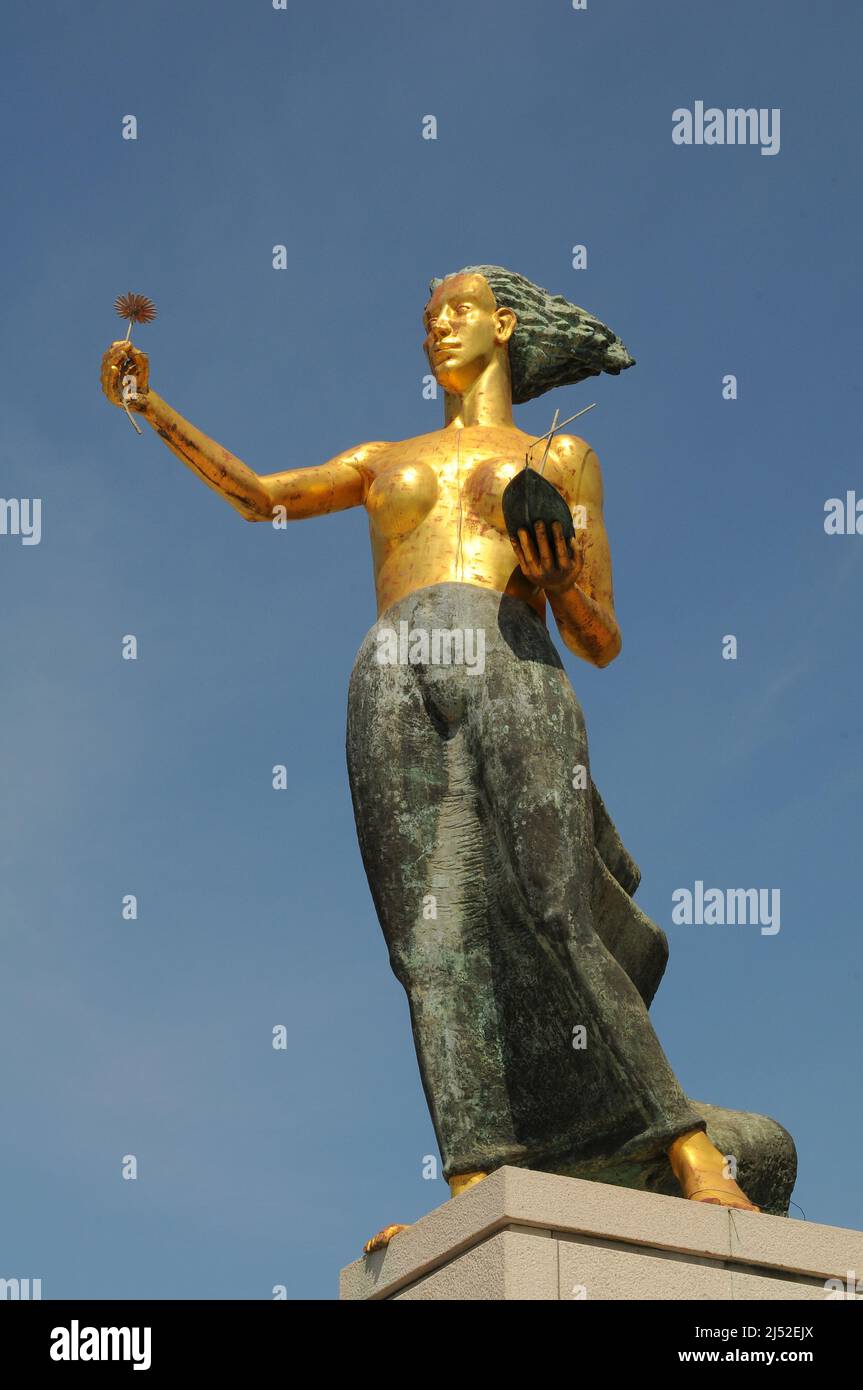 Monument représentant Viana do Castelo (Credit image: © Julen Pascual Gonzalez) Banque D'Images