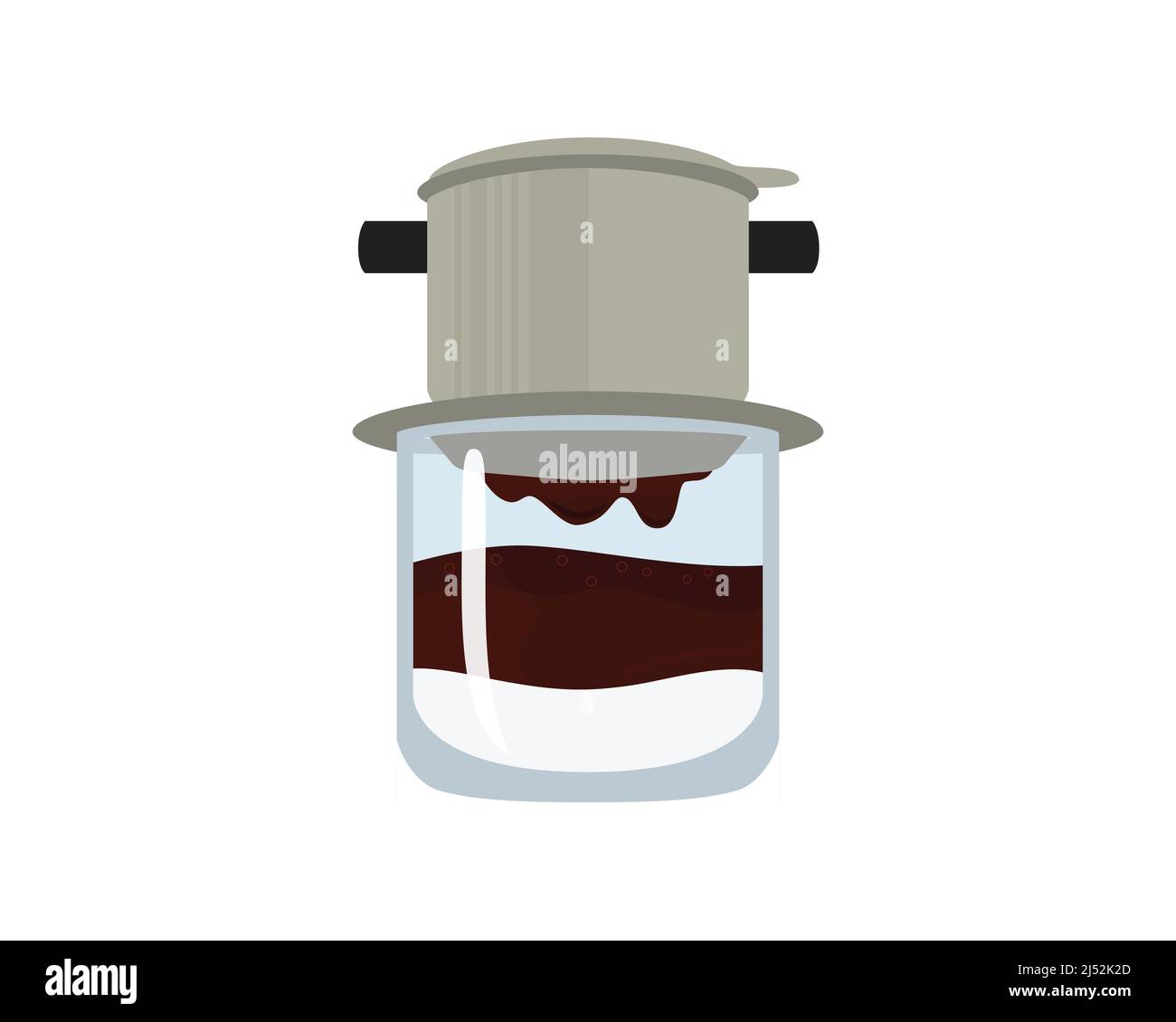 Vietnam Drip café et boissons Illustration Vector Illustration de Vecteur