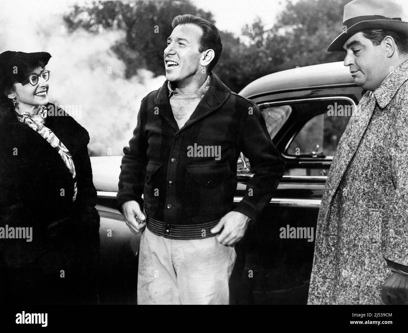 Natasha Lytess, Jose Ferrer, Kurt Kasznar, sur le film, "tout peut arriver", Paramount Pictures, 1952 Banque D'Images