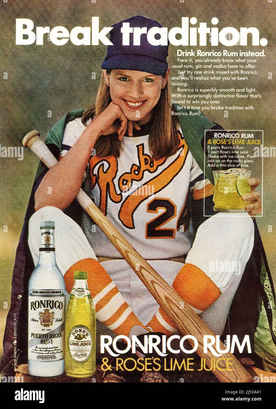 Vintage Mai 1982 'Playboy' Magazine annonce, Etats-Unis Banque D'Images