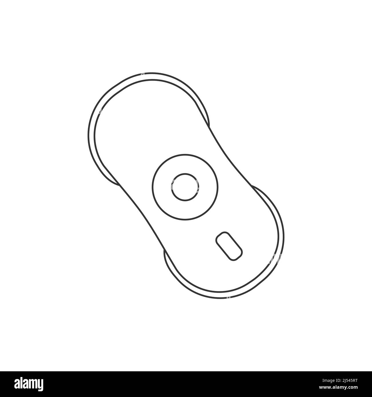 Icône de ligne robot de nettoyage de fenêtre. Symbole appareil domestique intelligent. Illustration vectorielle Illustration de Vecteur