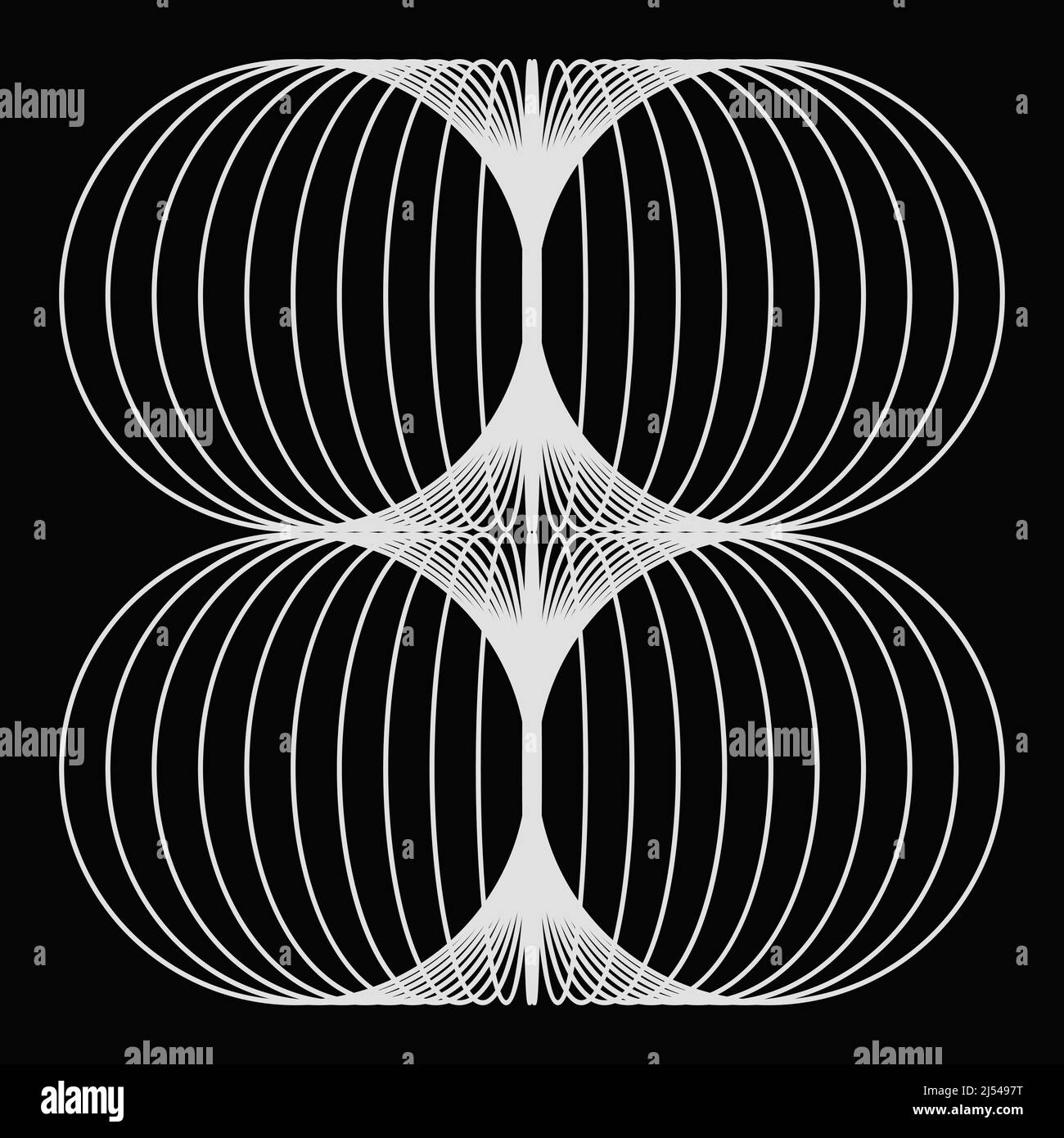 Graphiques vectoriels monochromes abstraits avec effet de transition numérique. Style brutaliste motif futuriste construit avec des formes géométriques déformées. Illustration de Vecteur